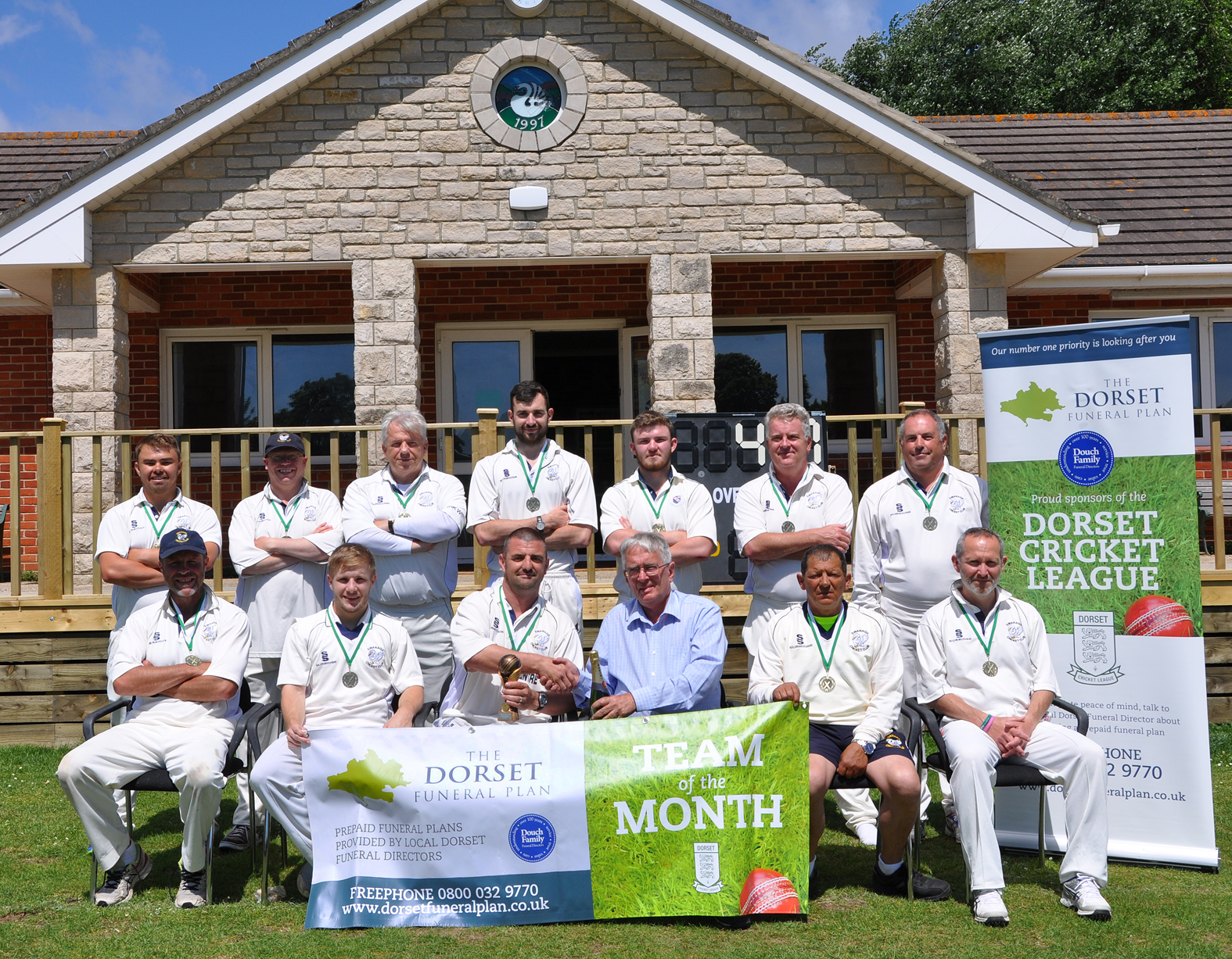 Dorset Funeral Plan Cricket League team of the month for May 2017 - Swanage Cricket Club