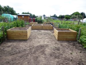 P1000072 16-6-17 Raised bed filled wth soil.