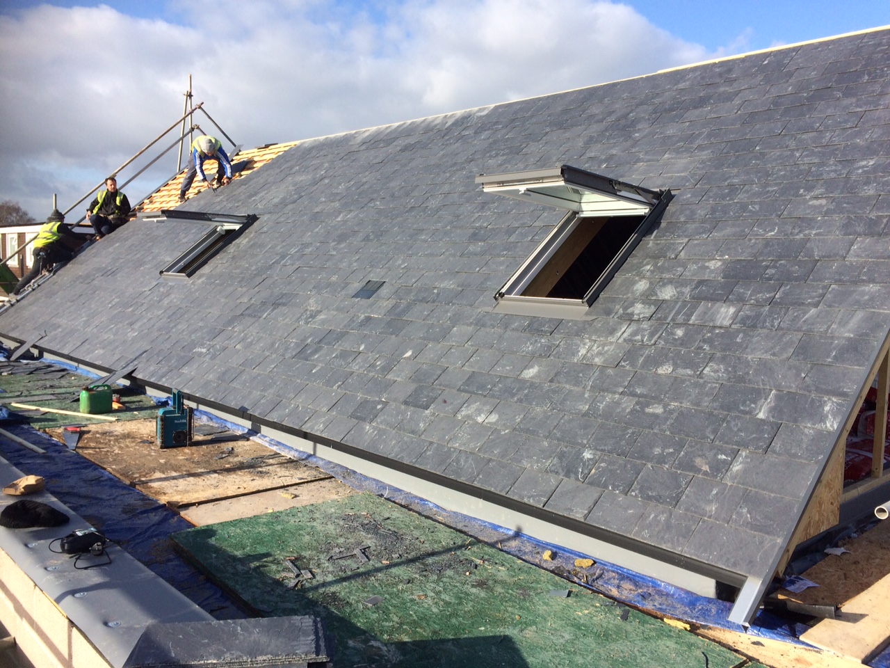 New slate roof on Lesley Shand Funeral Service