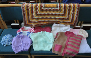 Knitted items from Douch Family Funeral Directors Knitters