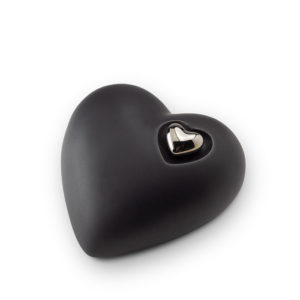 black-ceramic-medium-heart-shaped-urn-for-ashes