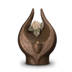geert-kunen-designer-urn-white-rose-ceramic-bronze-urn-with-candle