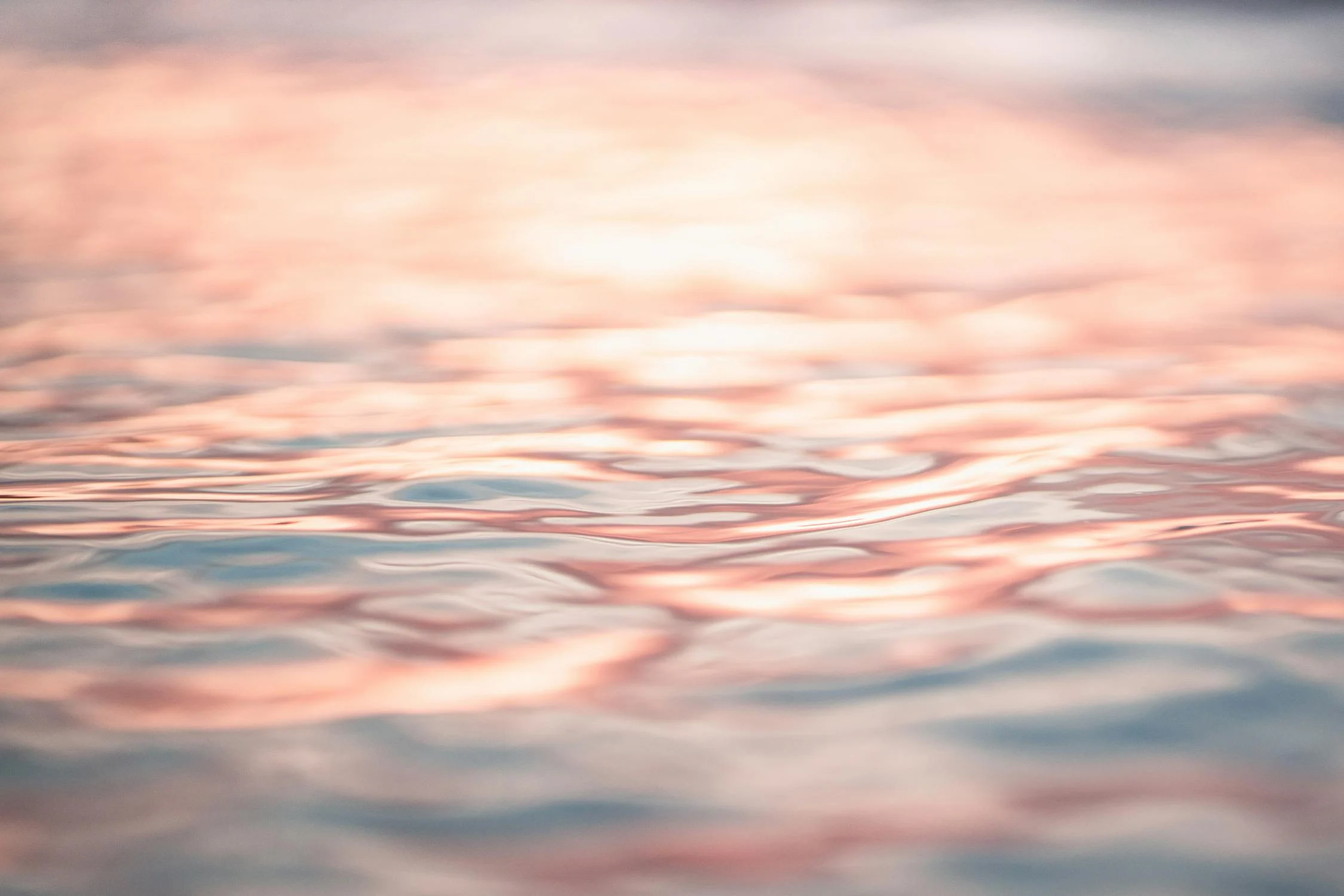 Rippling sea water.